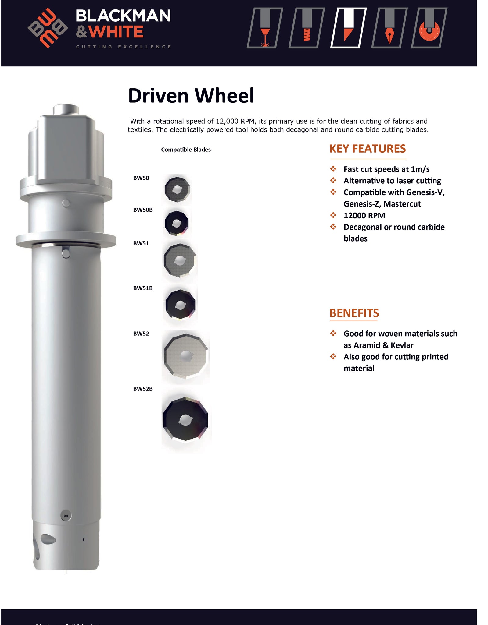 Powered Rotary Knife Tool