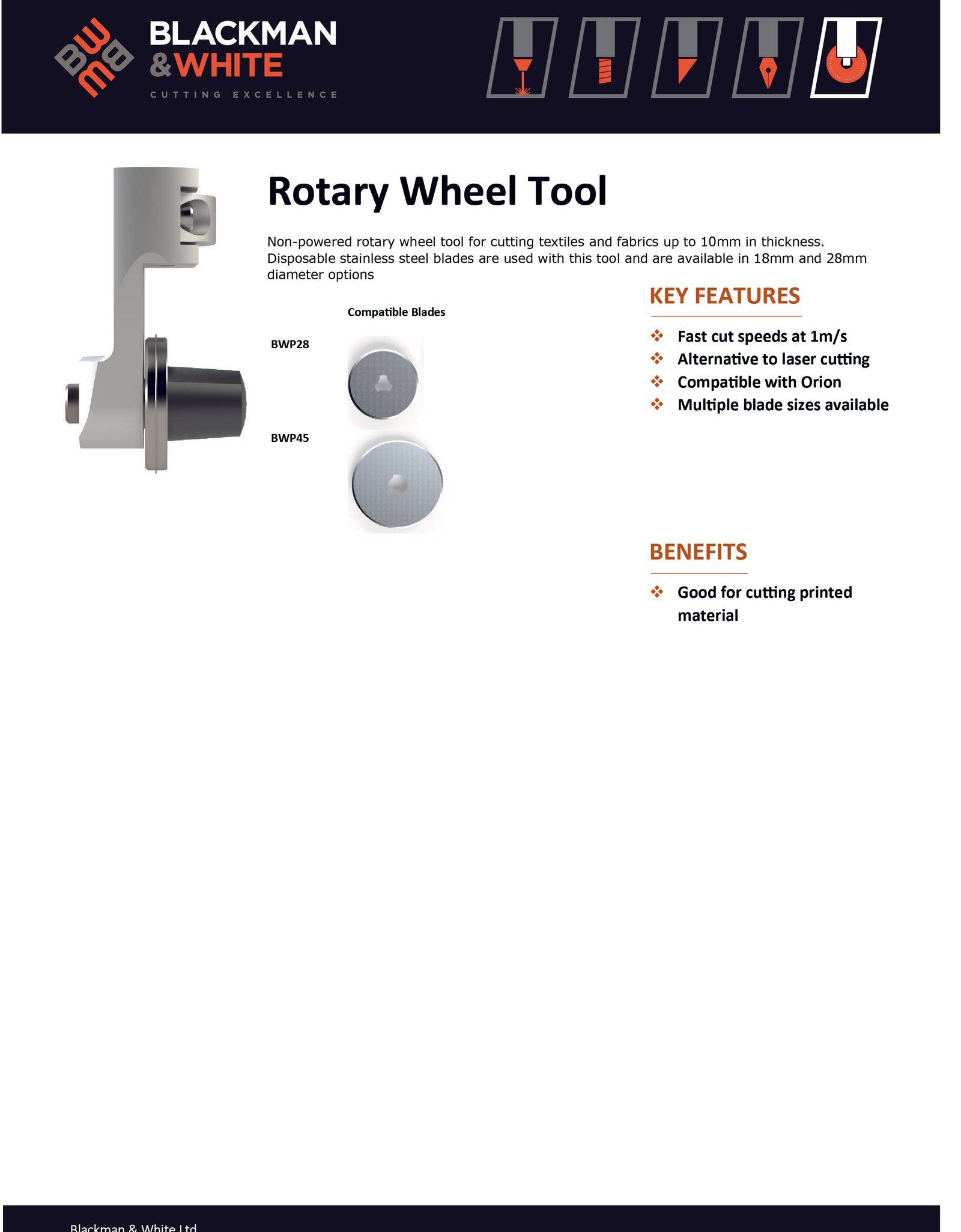 Orion - Rotary wheel tool